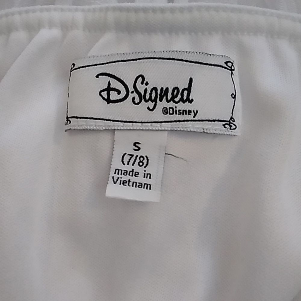 🥰D Signed Disney Girls White Size S (7-8) - Picture 9 of 16